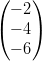 ( - 2)
(    )
  - 4
  - 6